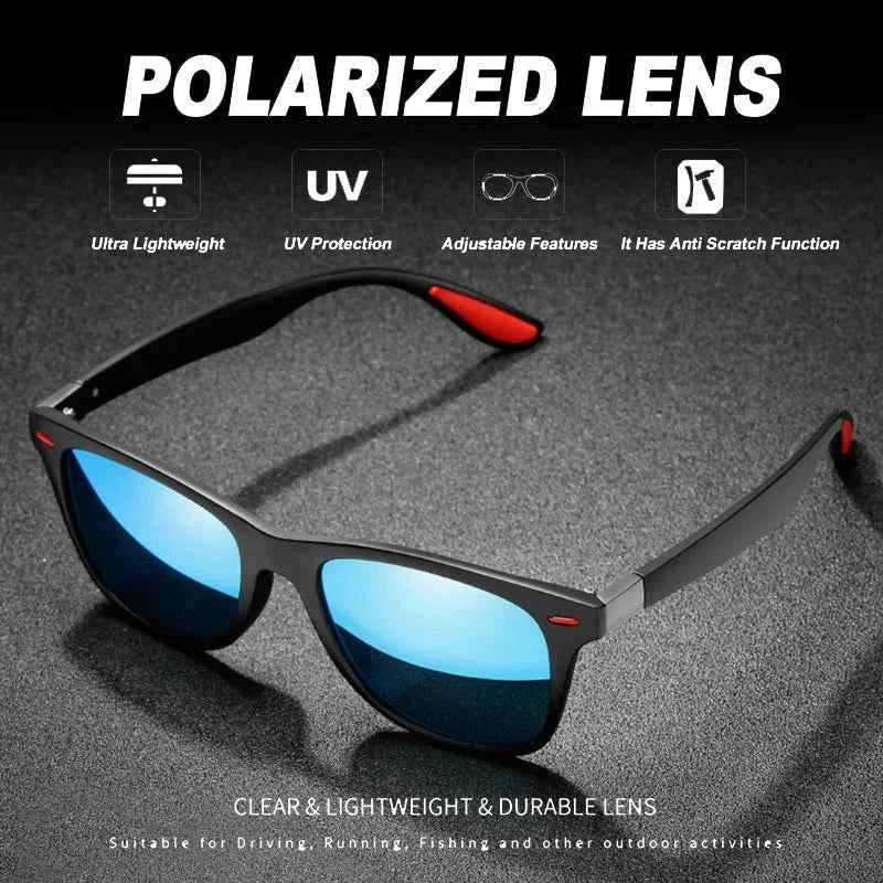 Polarized Sport Sunglasses – UV400 PC Frame Driving & Outdoor Goggles for Men