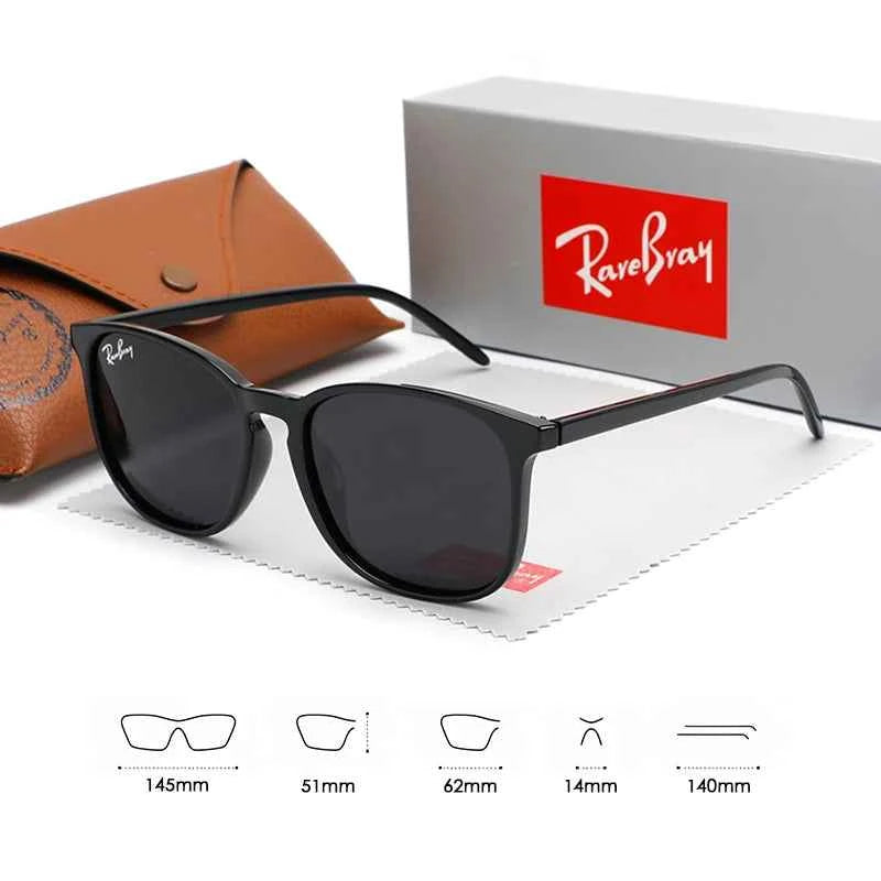 RareBray Retro Square Polarized Sunglasses Fashion Shade Women Men Ultra Light TR90 Frame UV400 Protection Classics Sun Glasses