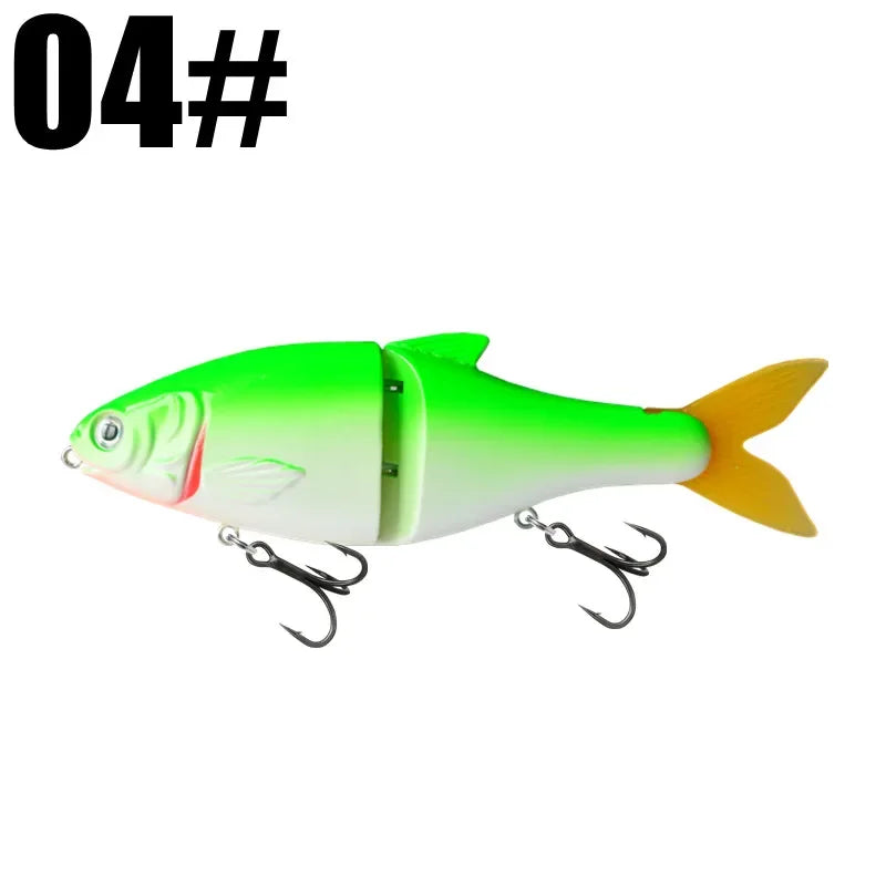GRS Glider Fishing Lures Glide Bait Jointed Swimbait Artificial Hard Baits Lures with Treble Hooks