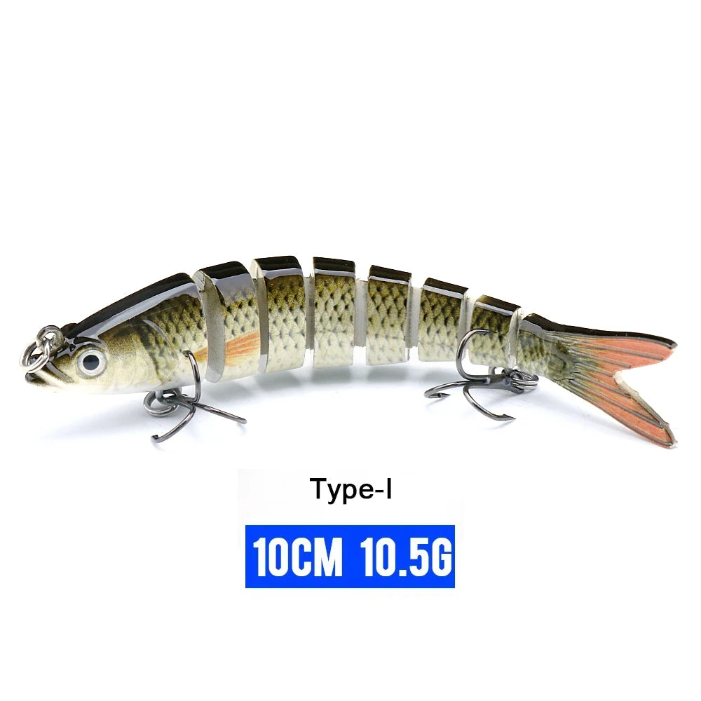 VTAVTA Jointed Swimbait Crankbait – Sinking Wobbler, 6/7/8-Segment, 10–14cm, 60+ Colors