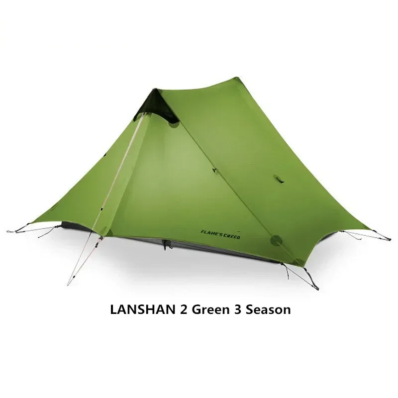 Ultralight 2-Person Backpacking Tent – Double-Wall | 3 & 4 Season | 5000mm | YKK | 43oz Trail Weight