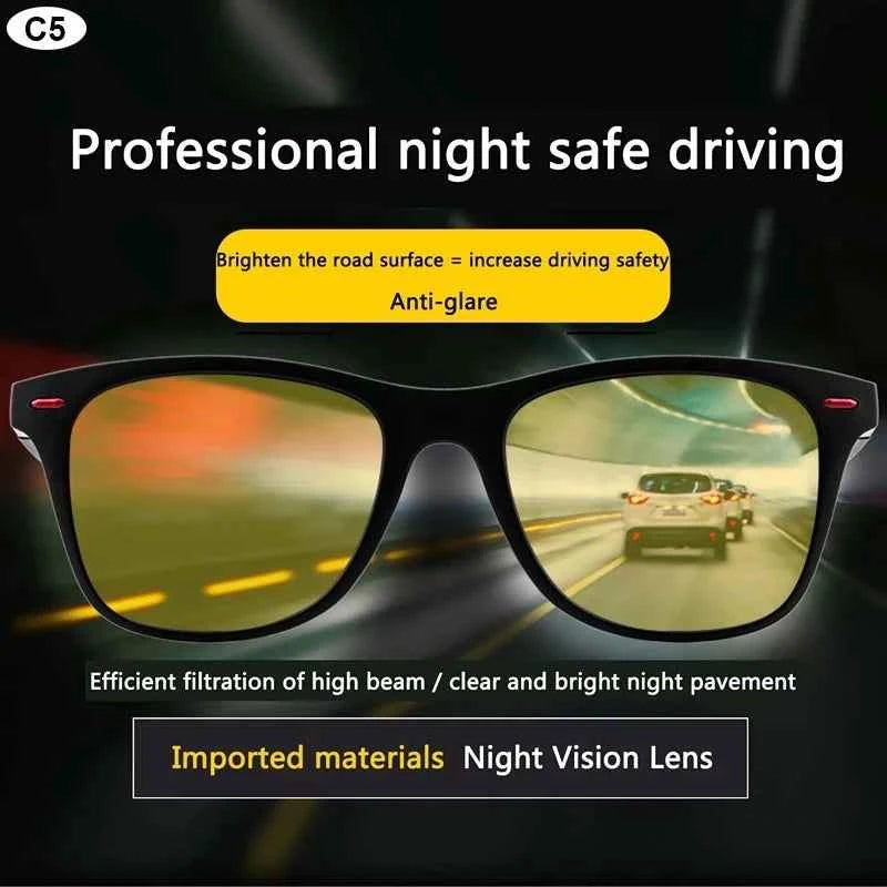 Polarized Sport Sunglasses – UV400 PC Frame Driving & Outdoor Goggles for Men