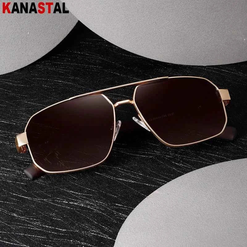 KANASTAL S15107 Polarized Goggle Sunglasses – Metal Frame, UV400, Unisex
