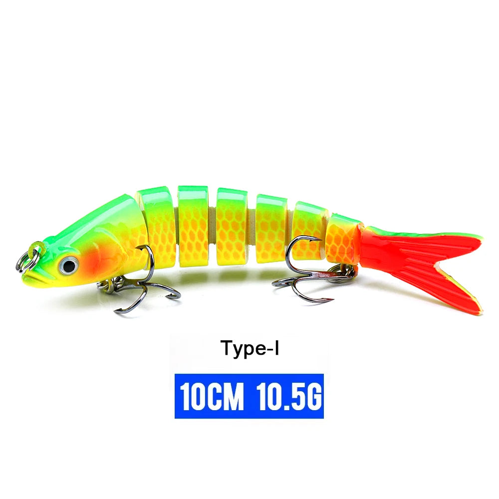 VTAVTA Jointed Swimbait Crankbait – Sinking Wobbler, 6/7/8-Segment, 10–14cm, 60+ Colors