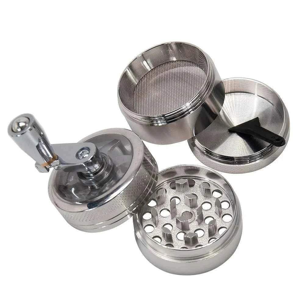 Stainless Steel Nut & Hard Spice Grinder – Manual Mill | CE Certified | Black or Silver