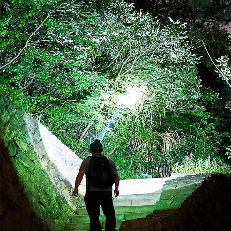 2026 New Super Powerful Headlamp 800W LED IR Sensor Headlight Rechargeable Head Flashlight 5000 Meter Head Lamp Fishing Lantern