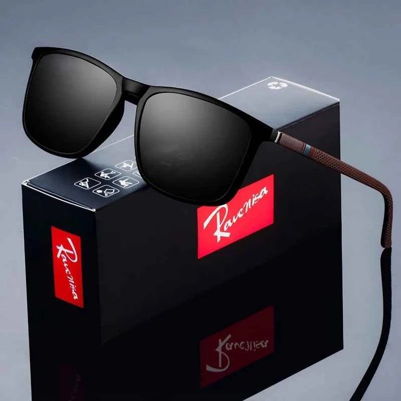 Fashion Square Polarized Sunglasses man Driving Fishing Luxury Brand Designer UV400 Eyewear
