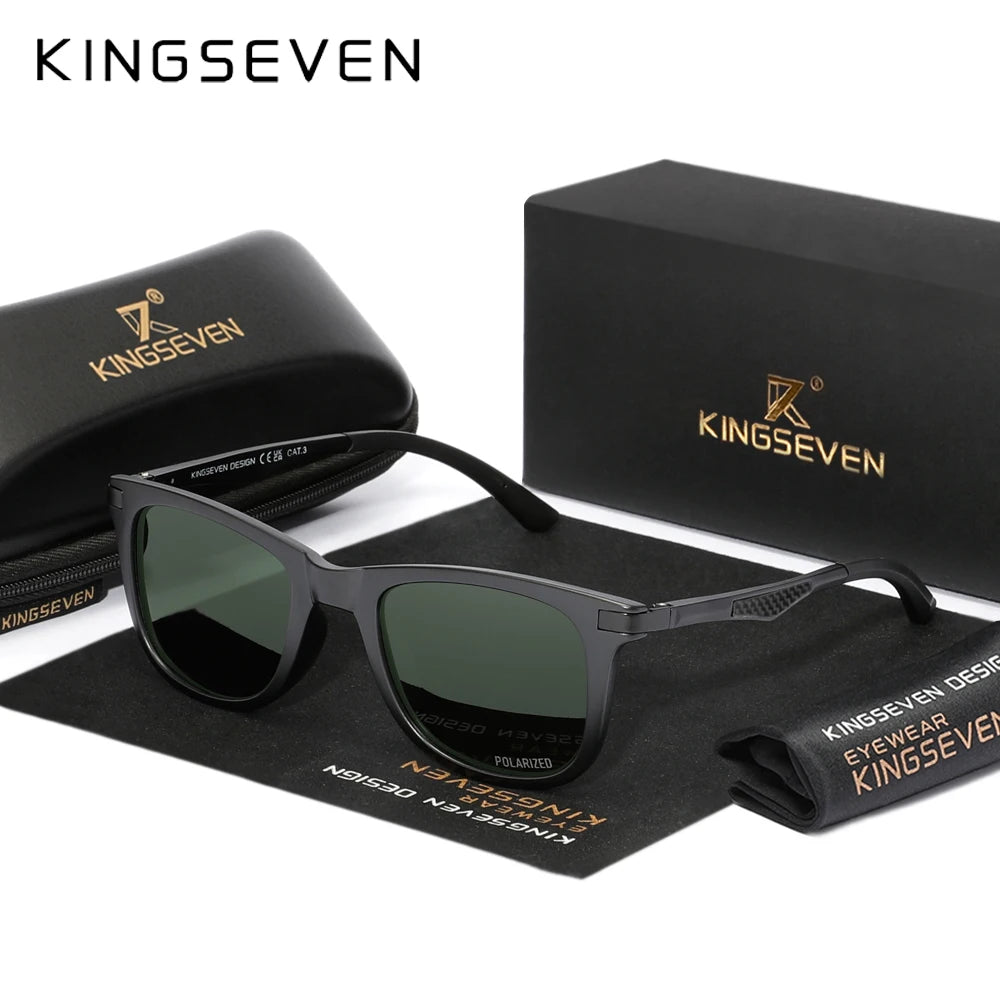 KINGSEVEN 7537 Polarized Sunglasses – Aluminium-Magnesium Frame, UV400, Unisex