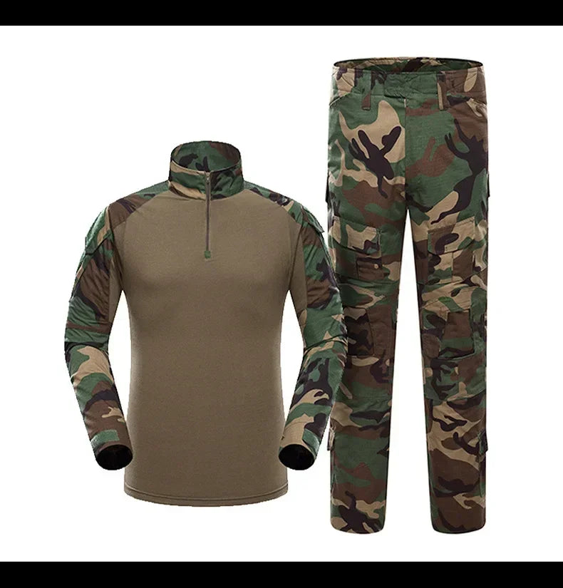 Tactical Uniform Suits Milit Outdoor Camouflage Suit Hunting Shirts Pants Fish Trainning Airsoft Paintball Clothes Sets