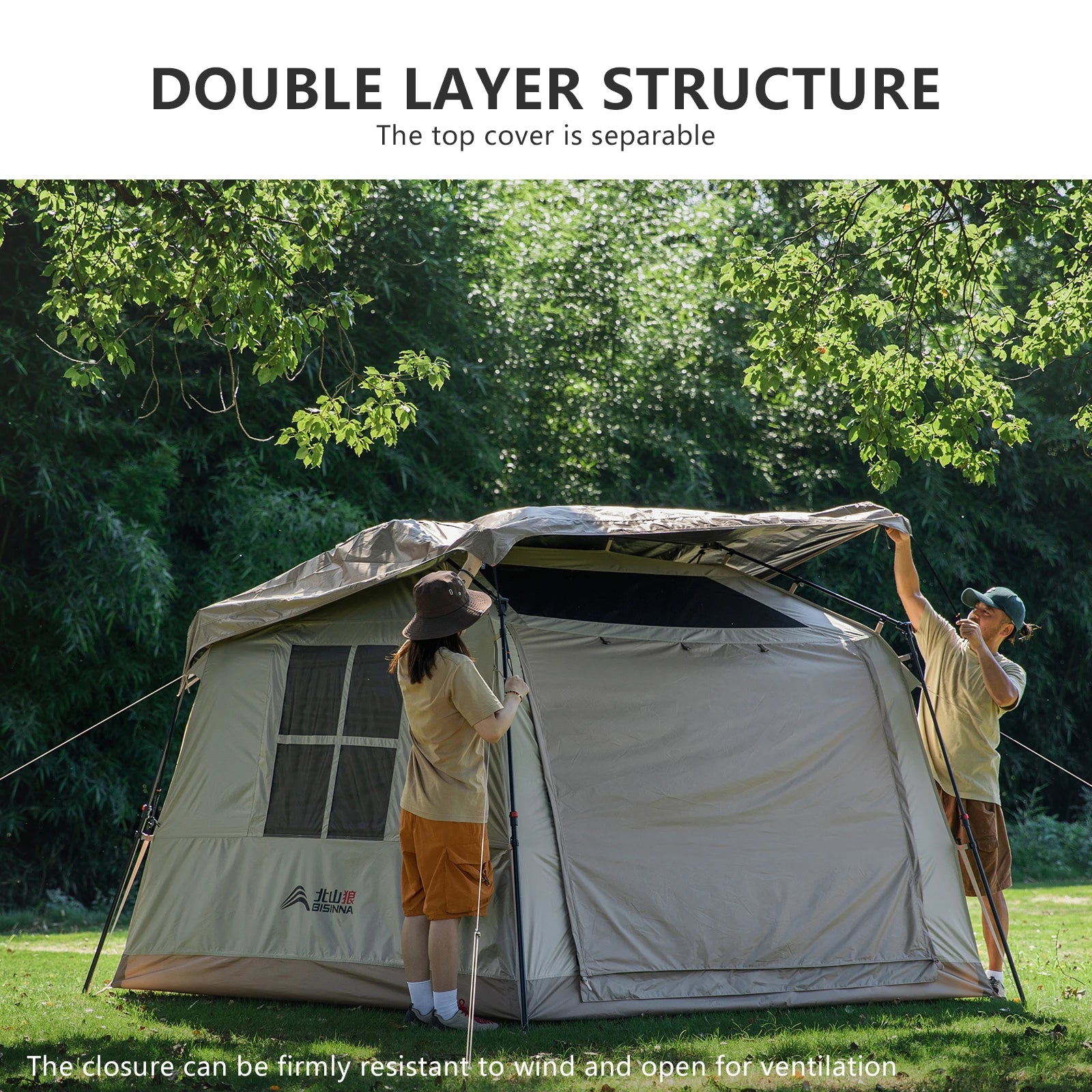 Persons Outdoor Automatic Camping Family Tent