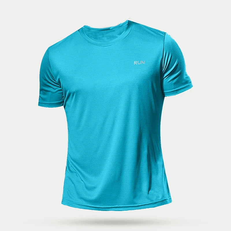 Summer Mens Shirts Running Bodybuilding Shirts Sport Gym t Shirt Men Short Sleeve Fitness Tops Oversized t-Shirt Jersey
