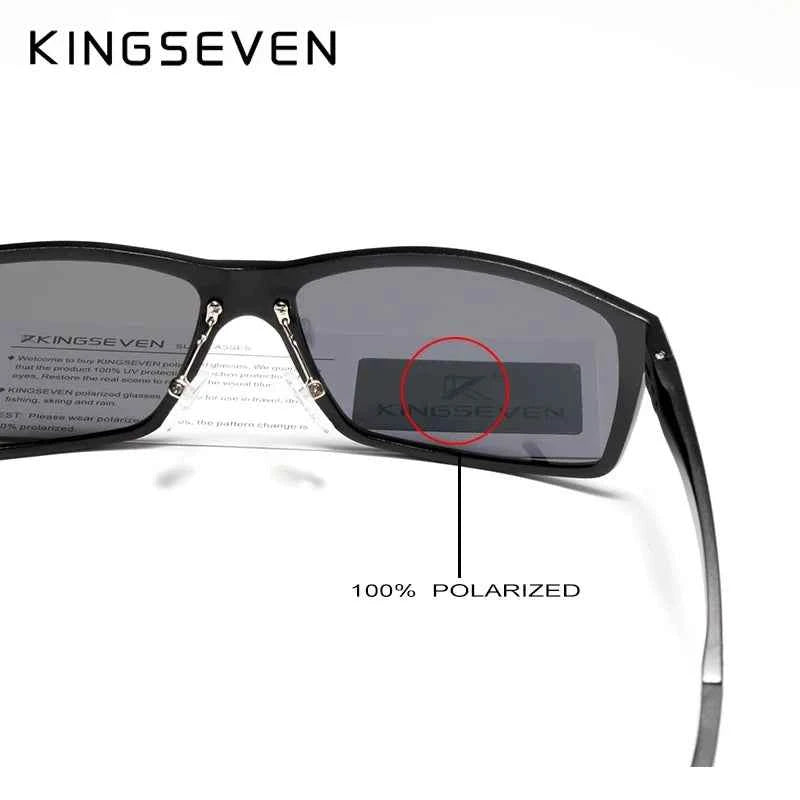 KINGSEVEN Aluminum Polarized Sunglasses – UV400 Mirror Anti-Reflective Driving & Biking Eyewear
