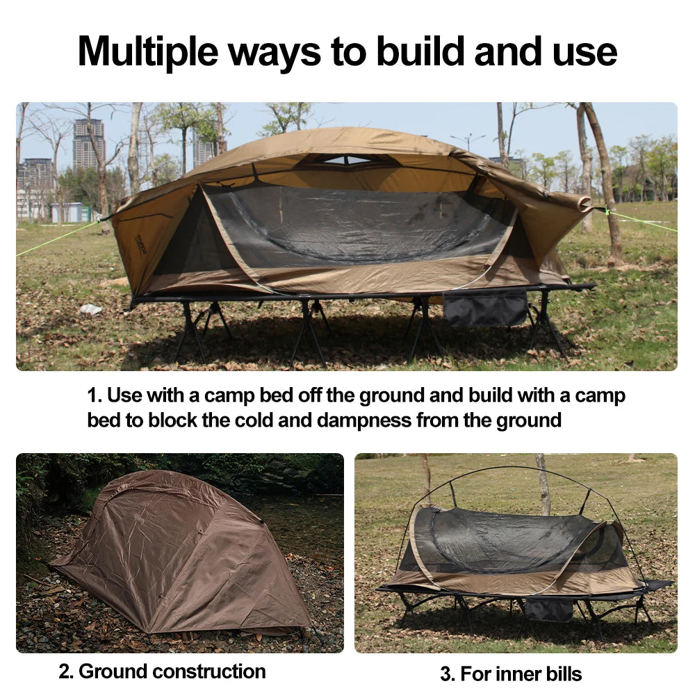 Sonuto 1-Person Camping Tent – Waterproof, Windproof, 4-Season with Aluminum Poles