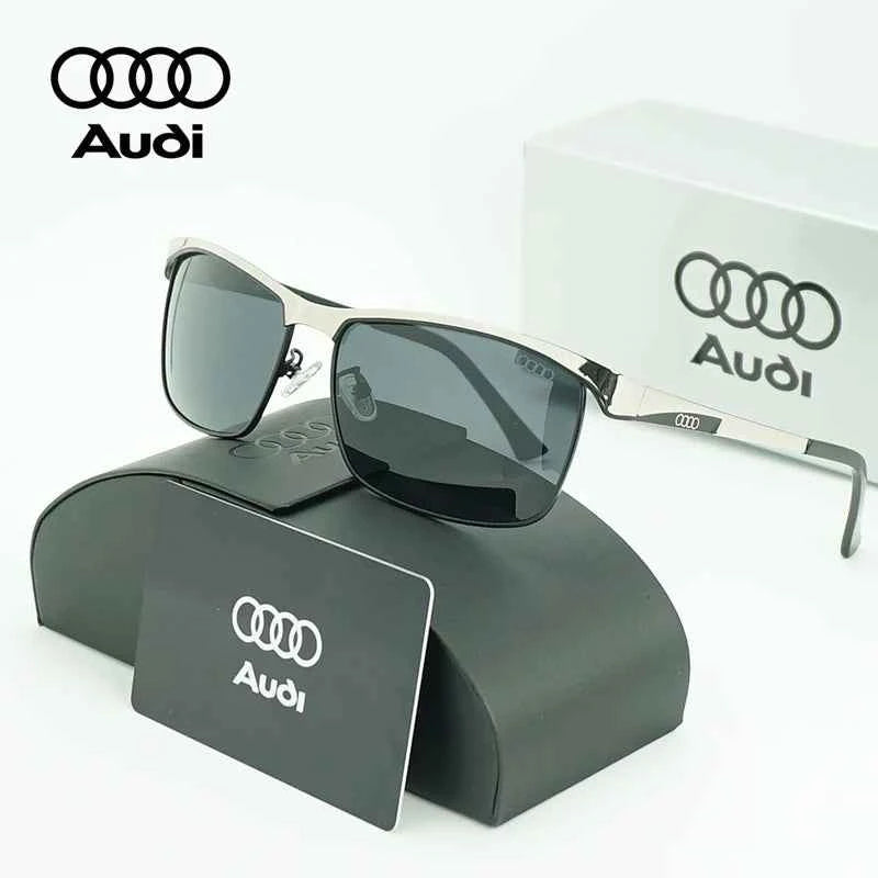 AUDI Professional Driving Polarized Sunglasses Men Anti-Glare Sun Glasses Male Pilot Goggles UV400 Oculos De Sol Masculino 59