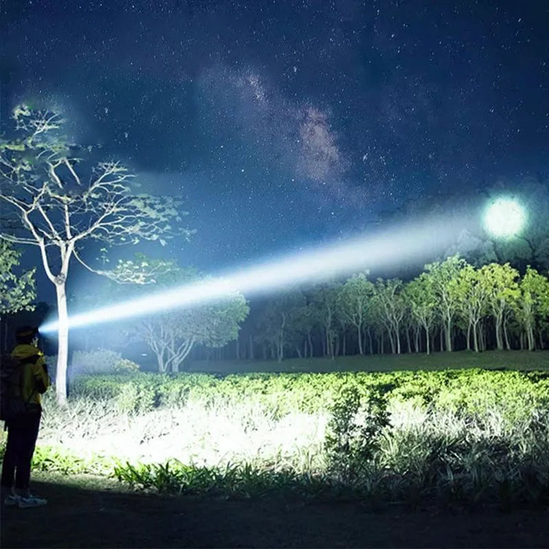 860000000LM Ultra Powerful LED Headlamp Super Bright Long Range 4500M Head Flashlight Rechargeable Head Lantern Fishing Hunting
