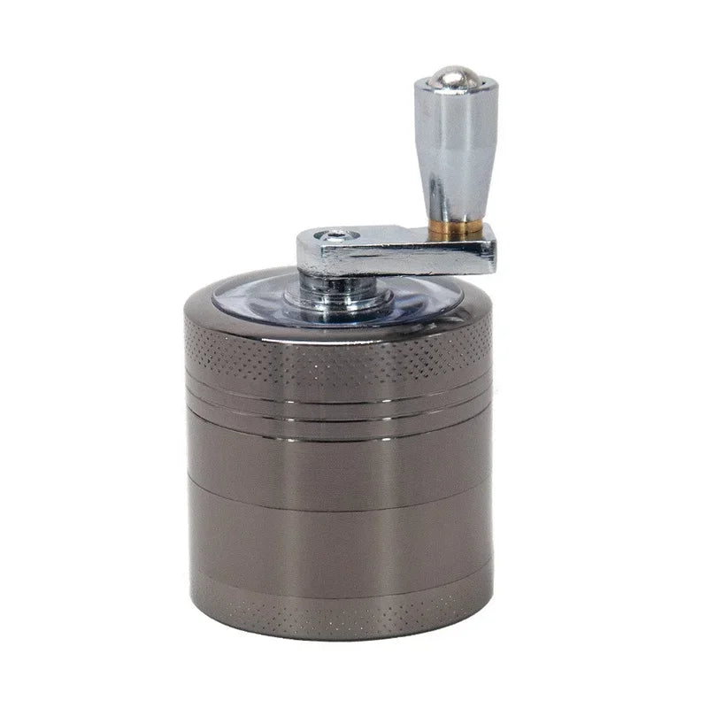 JUSTINLAU 4-layer Tobacco Grinder 40mm Manual Metal Zinc Alloy Herb Mill Spice Crusher Smoke Grinder Crusher Hand Crank Miller