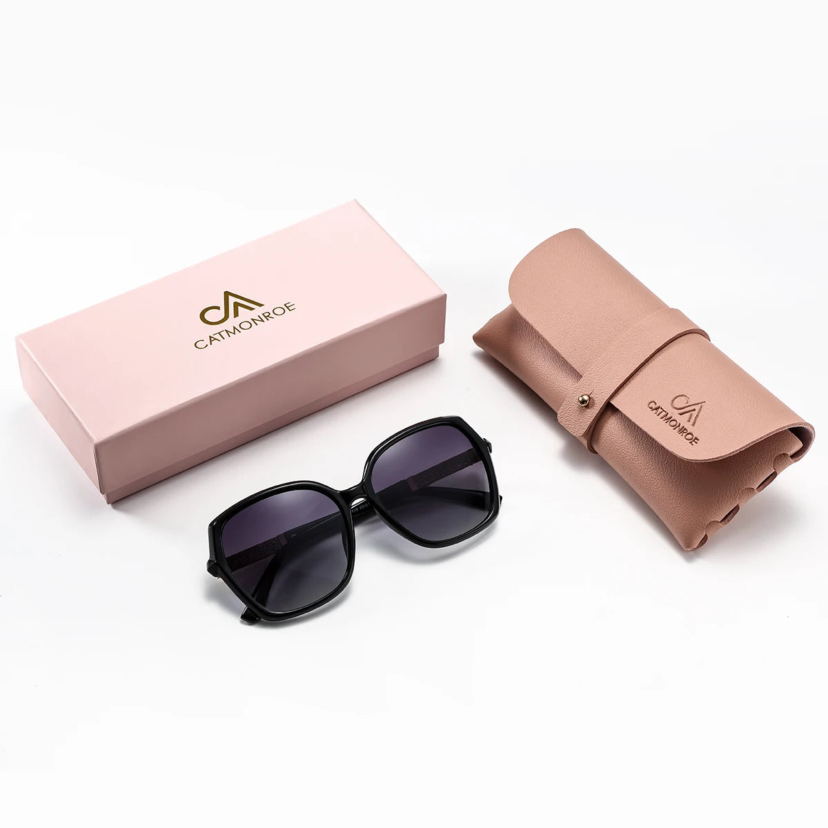 CATMONROE 2119 Polarized Butterfly Sunglasses – PC Frame, UV400, Women