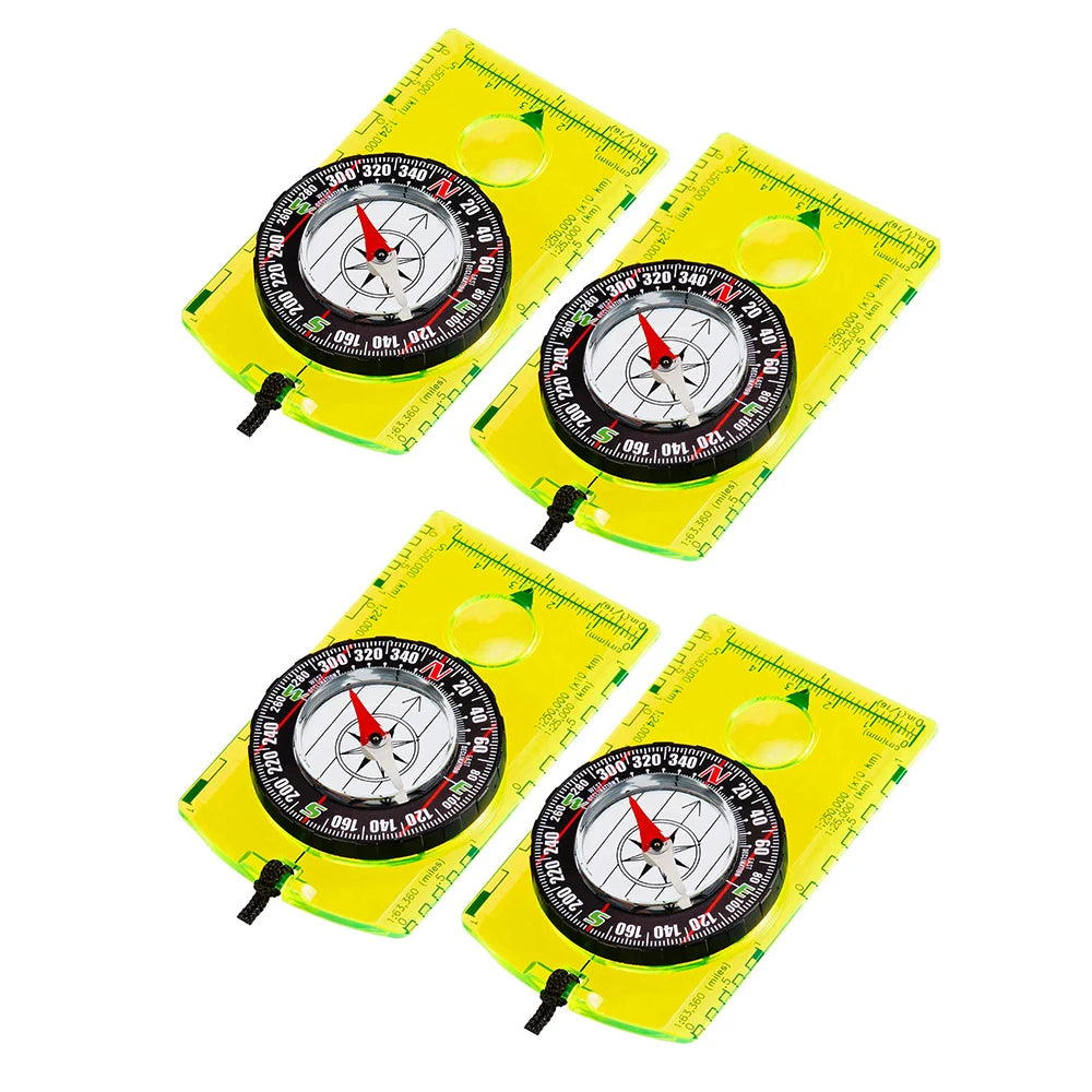 Waterproof Compass Outdoor Gadget Navigation Hiking Compass Camping Orienteering Backpacking Map Reading Compass for Scout Kids