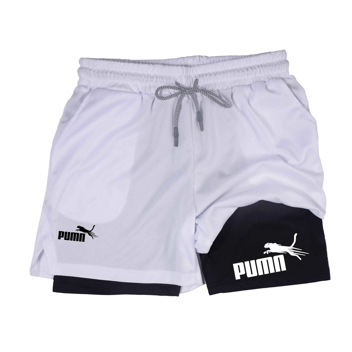 Summer Breathable Two-in-one Double-layer Shorts Men&
