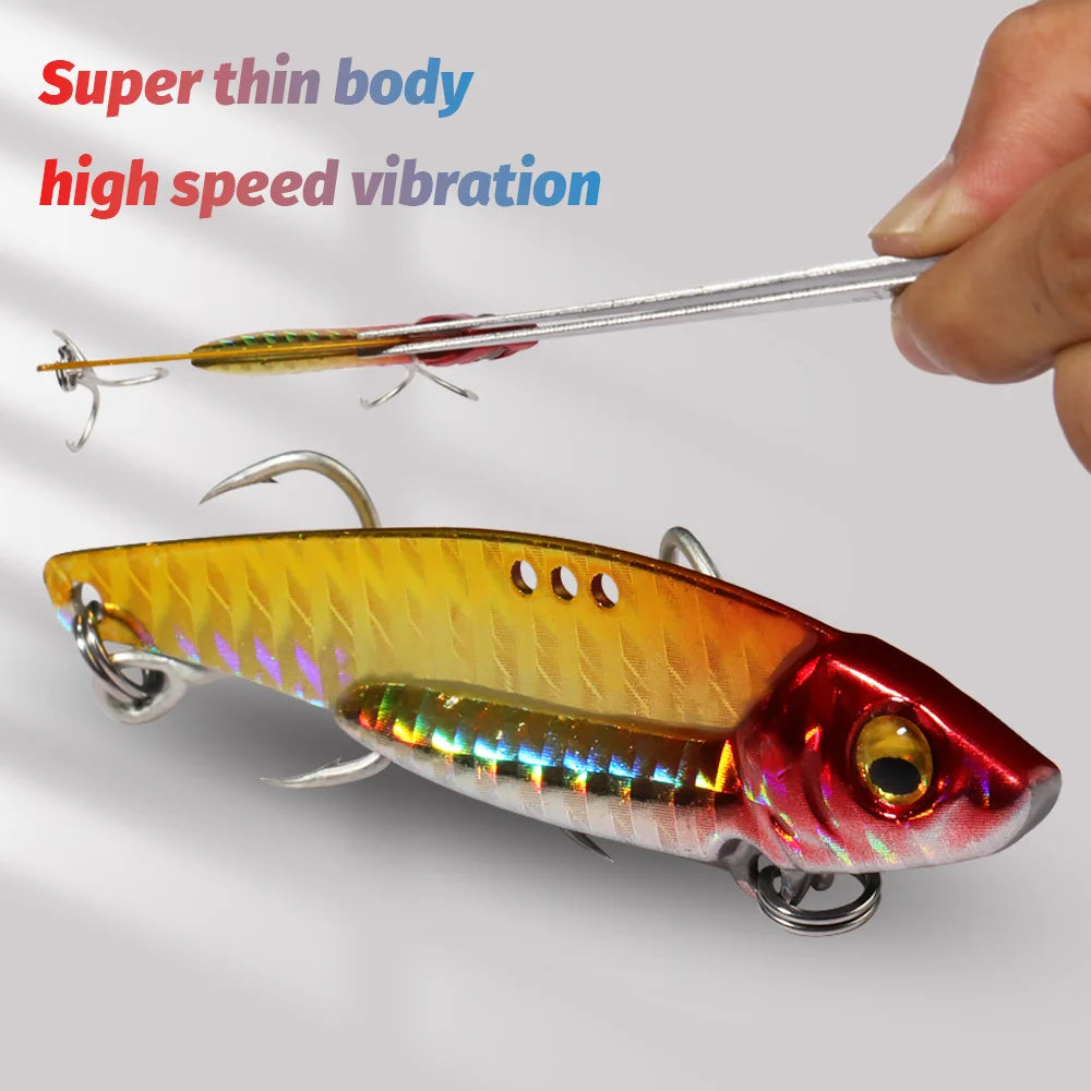 GOBAIT VIB Metal Jig Fishing Lure – Sinking Vibration Blade Bait | 7g–20g | Pike, Bass & Trout