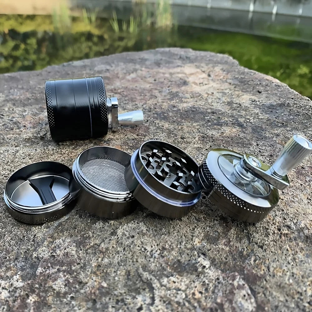 Stainless Steel Nut & Hard Spice Grinder – Manual Mill | CE Certified | Black or Silver