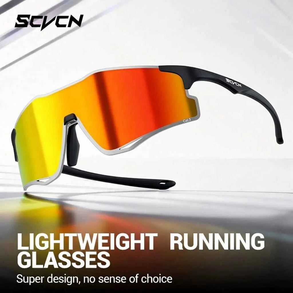 SCVCN Lightweight Running Sunglasses Cycling Glasses Photochromic UV400 for Men Cycling Road Bike Glasses Women Casual Hiking