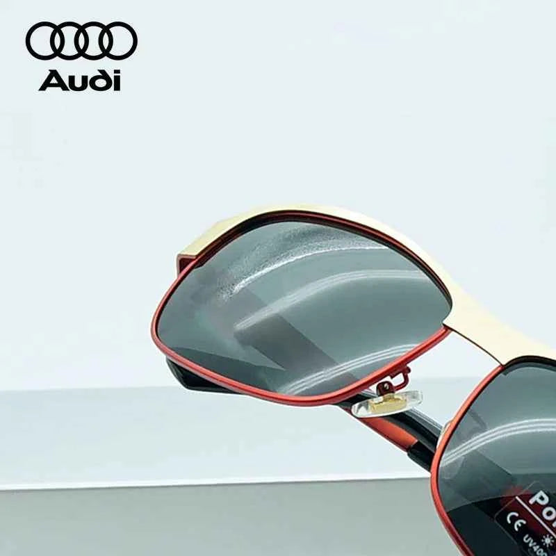 AUDI New Polarized Sunglasses Men Women Unisex Luxury Brand Driving Sun Glasses Male Female UV400 Goggles