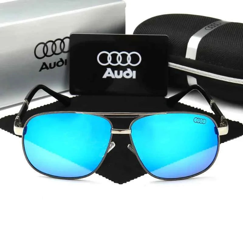 Audi Sunglasses Polarized UV400 Driving Sunglasses for Men/Women Square Frame Glasses Wholesale Gift for Auto Enthusiasts 5571