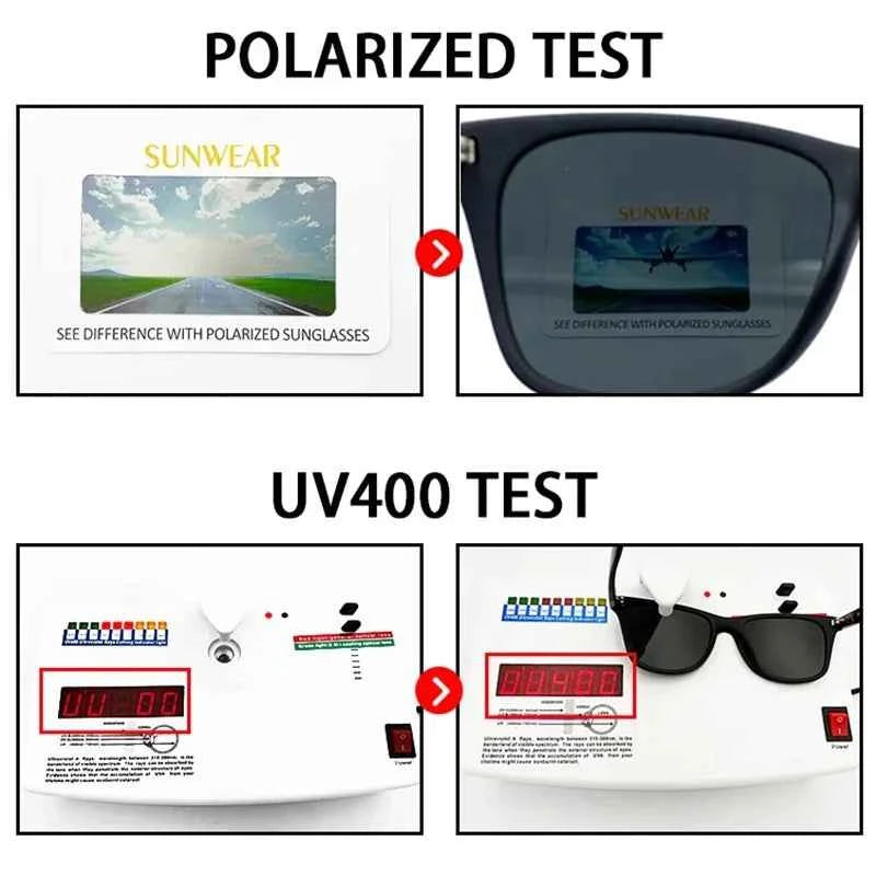 Polarized Sport Sunglasses – UV400 PC Frame Driving & Outdoor Goggles for Men