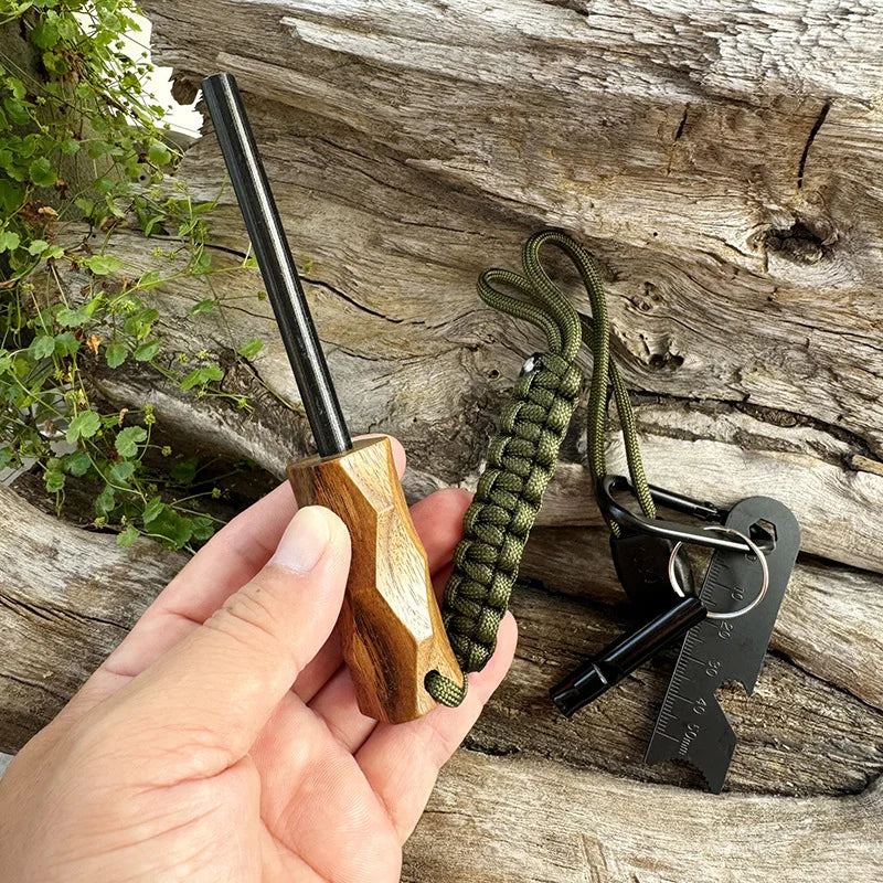 Bear Grylls Survival Fire Starter Magnesium Flint Rod Portable Emergency Fire steel Kit Lighters Smoking for Camping Hiking Tool