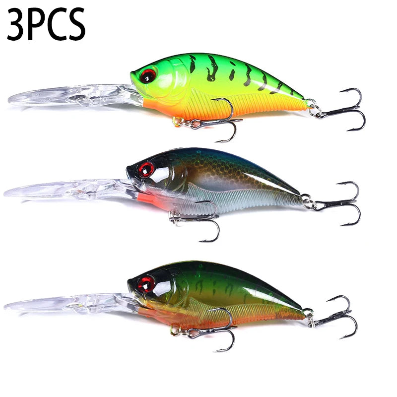 125mm 20.5g Crankbait Fishing Lure – Hard Bait Wobbler for Pike, Carp & Bass