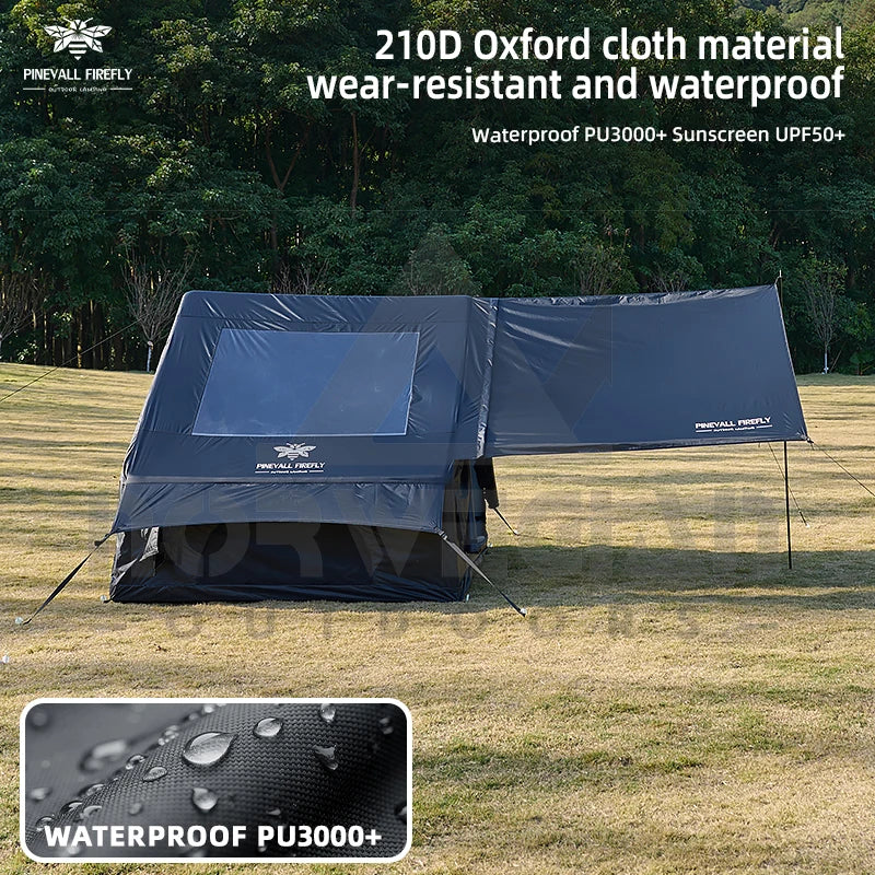 King-size inflatable family camping tent for 3 to 6 people with premium weatherproofing and spacious interior with large skyligh