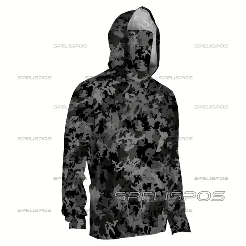 Fishing Hoodie Sailing Shirt Men Long Sleeve Sun Protection Hunting Jersey Fish Gear Beach Tops Wear