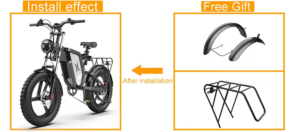 EKX X20 Electric Bicycle 48V 35AH Lithium Battery Adult Mountain Ebike 20 Inch Mountain Electric Men&