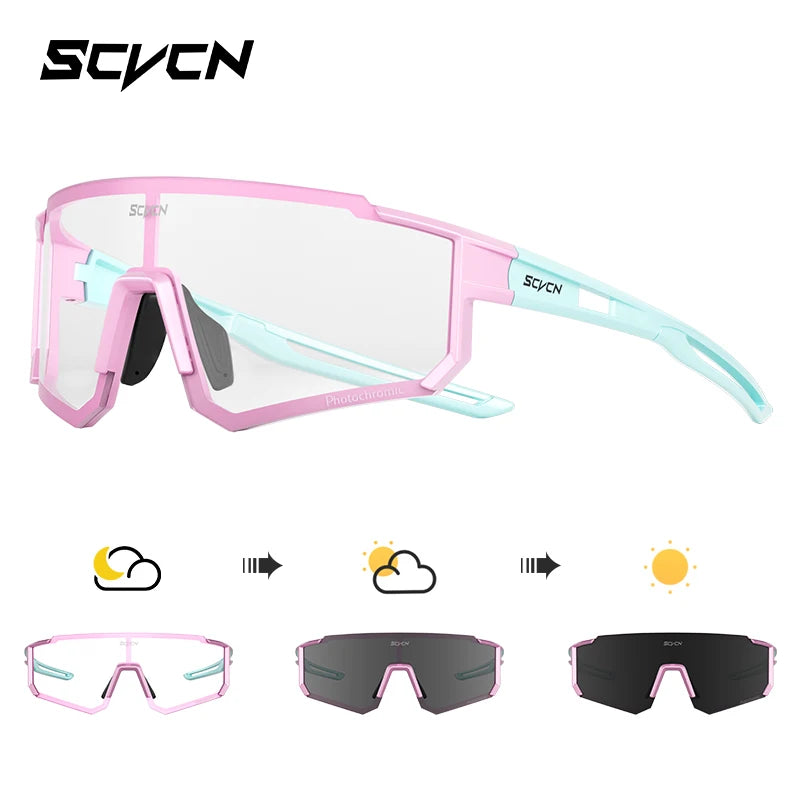 SCVCN Y2K Cycling Sunglasses – UV400 Polycarbonate Road Bike Glasses for Men & Women | Street, Driving, Hiking, Golf
