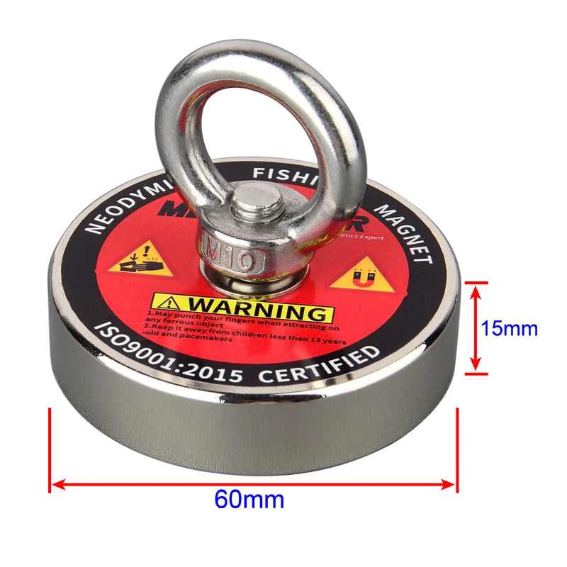 Lifting Magnet Set Rope Permanent Pot Magnet Outdoor Funny Tools Fishing