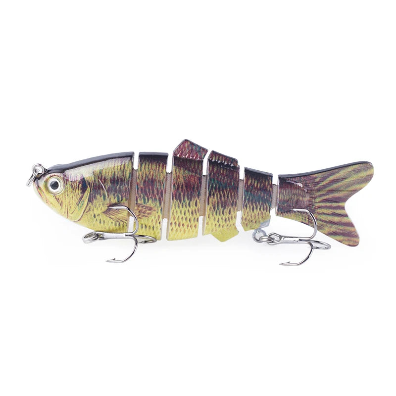 Multi-Jointed Swimbait Crankbait Lure – 10cm 16.5g, Sinking, 6-Segment Hard Bait for Pike, Bass & Trout