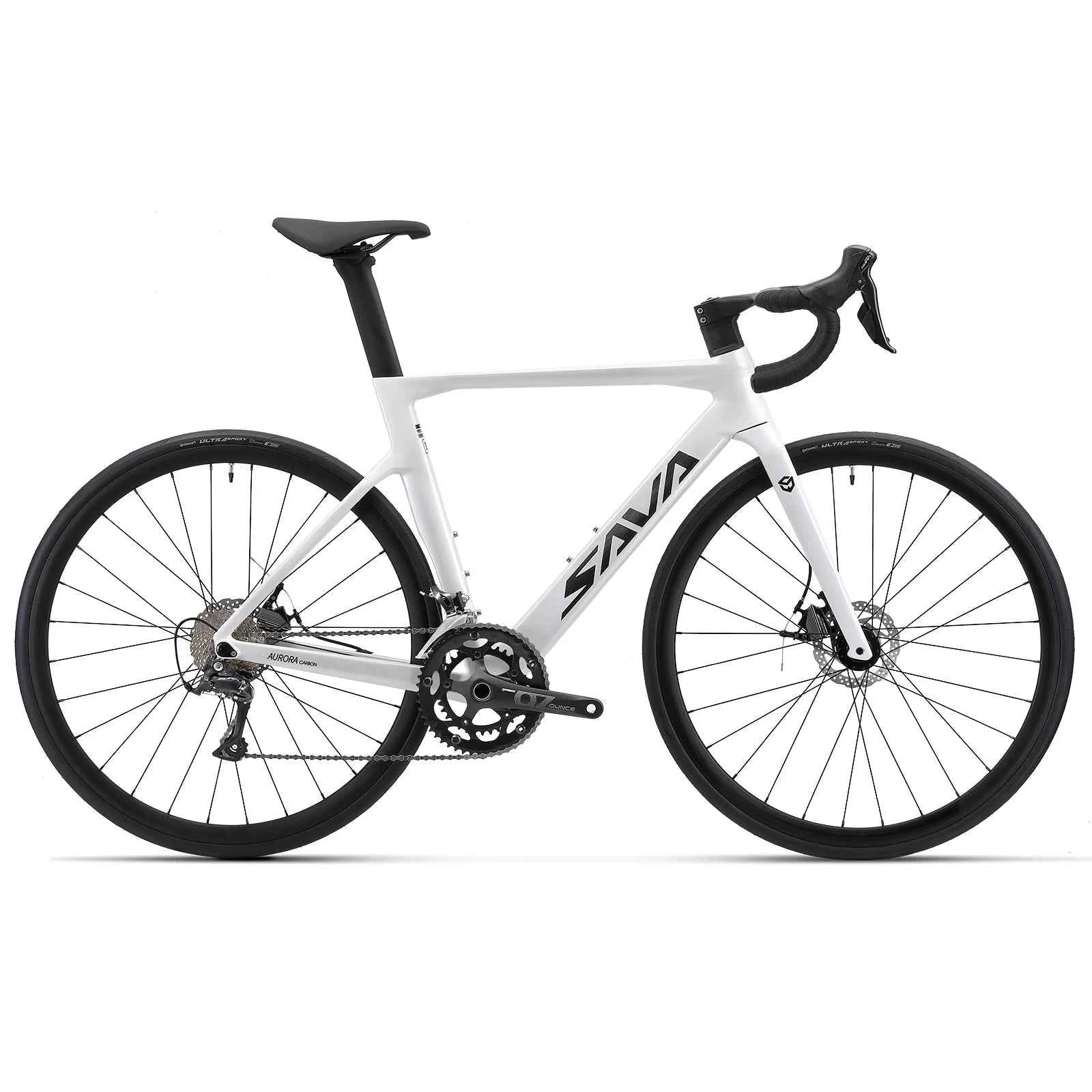 SAVA Carbon Fiber Racing Road Bicycle Carbon Frame Bicycle Integrated Handlebar SHIMANO 18-Speed Adult Competition Bicycle
