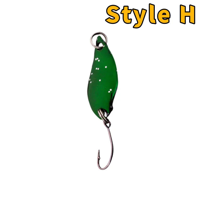 Trout Bait Metal Spoon Fishing Lure Wobbler Jigging Tackle Accessories Multi-color Long-casting Lure Bait