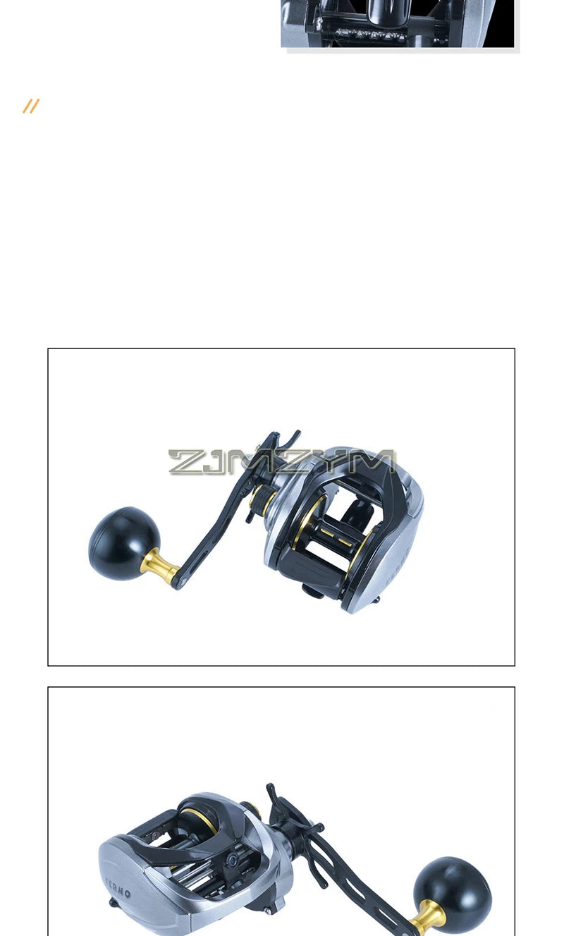 Baitcasting Reels, Baitcaster Fishing Reel, 8+1 Ball Bearing, 6.4∶1 Gear Ratio, Aluminum Alloy Frame Baitcasting Reel