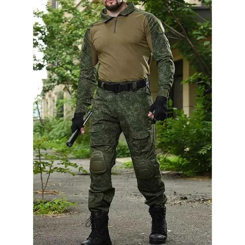 Tactical Outdoor Sports Clothes Suits Uniform Training Suit Camouflage Hunting Shirts Pants Hiking Style Sets Hiking Pant Men
