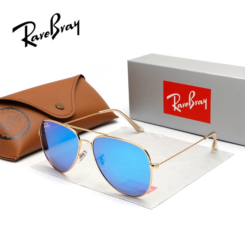RareBray Pilot Polarized Sunglasses For Men Women Summer Driving Alloy Frame Sun Glasses Anti-reflection UV400 Oculos de sol