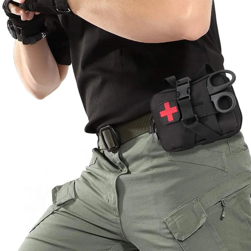 First Aid bag Upgrade Tactical EMT Pouch Rip Away Mole Medical kit IFAK Tear-Away Travel Outdoor Hiking emergency Survival kit