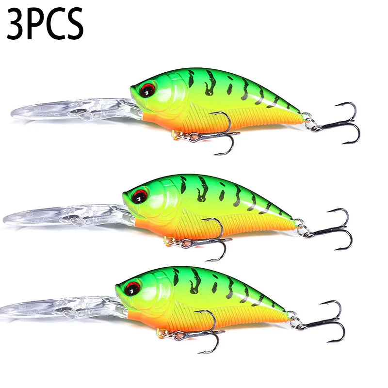 125mm 20.5g Crankbait Fishing Lure – Hard Bait Wobbler for Pike, Carp & Bass