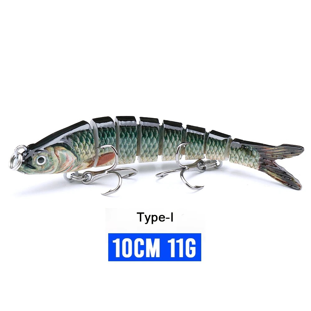 VTAVTA Jointed Swimbait Crankbait – Sinking Wobbler, 6/7/8-Segment, 10–14cm, 60+ Colors