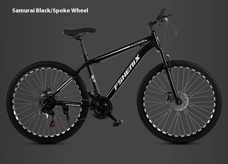 Adult wholesale mountain bikes, 24-inch and 26-inch, shock-absorbing, 21-speed off-road bikes, and college student bicycles
