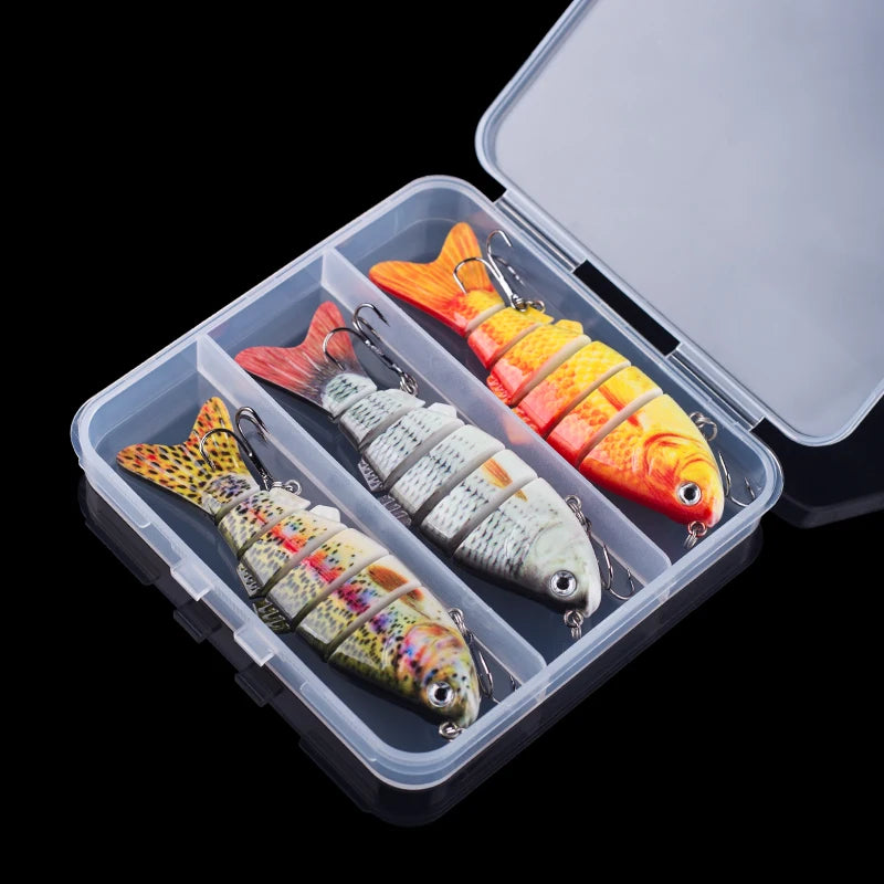 Multi-Jointed Swimbait Crankbait Lure – 10cm 16.5g, Sinking, 6-Segment Hard Bait for Pike, Bass & Trout