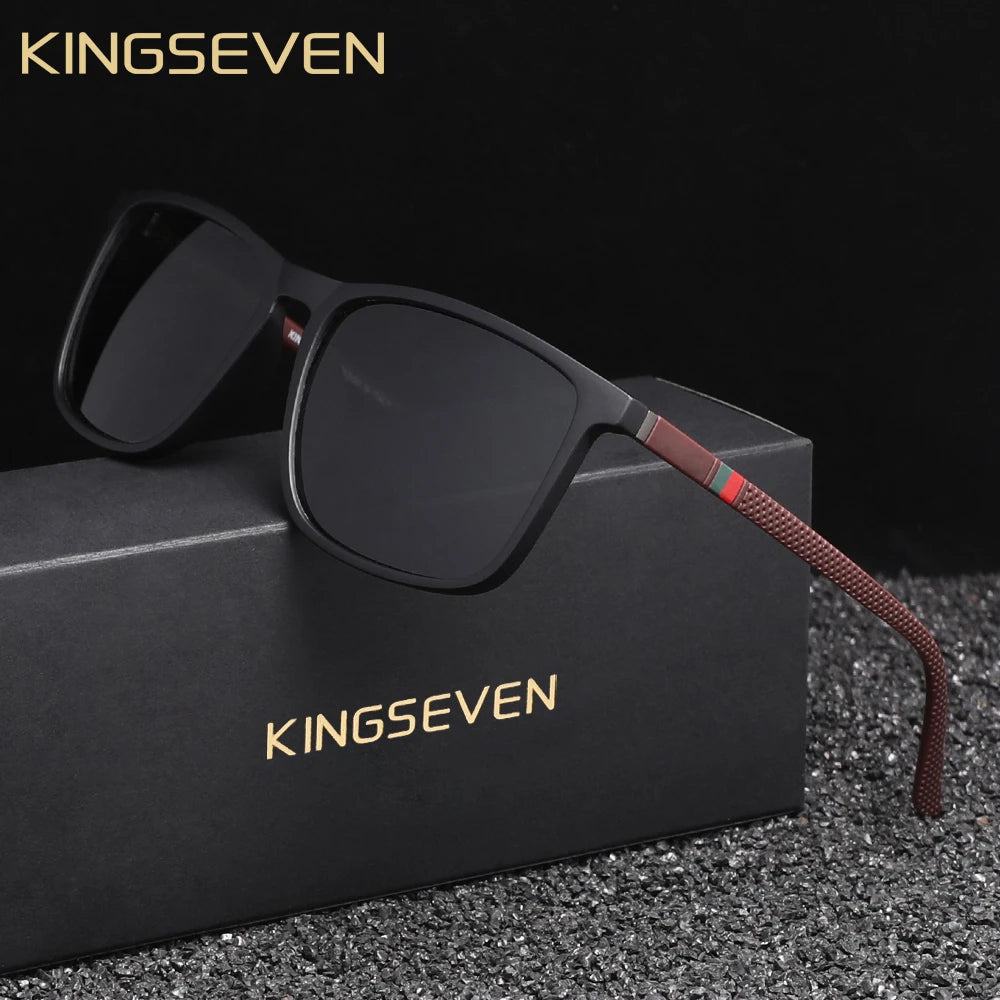 KINGSEVEN 7365 Polarized Sunglasses – TR-90, UV400, Rectangle, Unisex