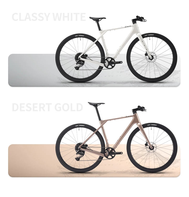 SAVA SF6 Carbon Fiber Gravel Road Bike All Terrain Suitable Off-Road Flat Handlebar Road Bicycle Oil Disc Bicycle Race Bike