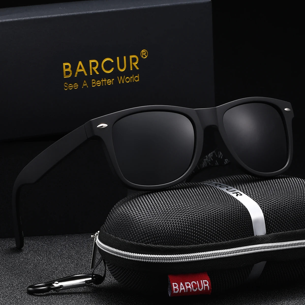 BARCUR Sports Polarized Sunglasses – UV400 Oval PC Frame for Men & Women